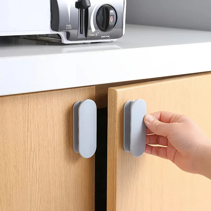 2 PCS Self - Adhesive Window, Cabinet & Drawer Handles - Ideal for Door, Wardrobe Sliding Door as an Organizing Auxiliary Device