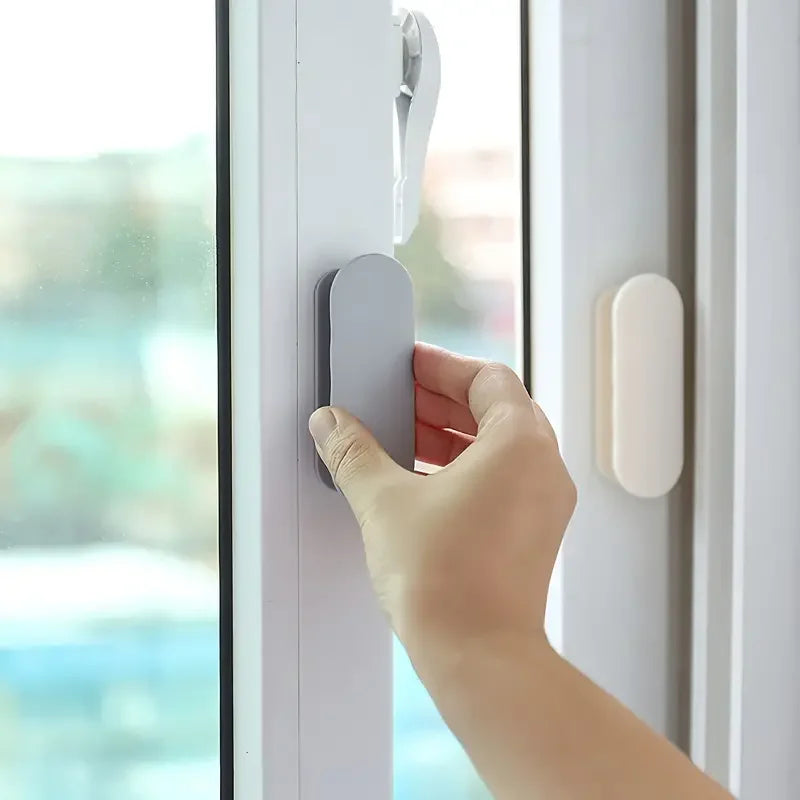 2 PCS Self - Adhesive Window, Cabinet & Drawer Handles - Ideal for Door, Wardrobe Sliding Door as an Organizing Auxiliary Device
